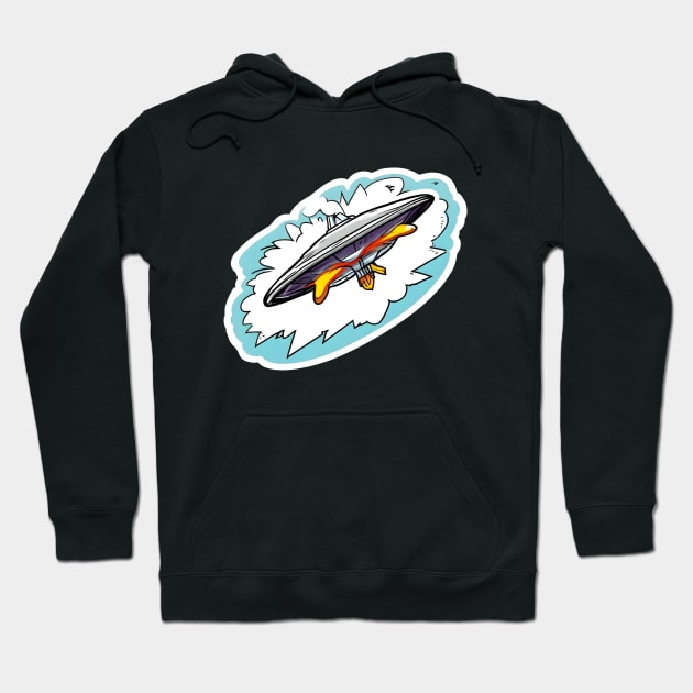 UFO_8 Hoodie by Buff Geeks Art